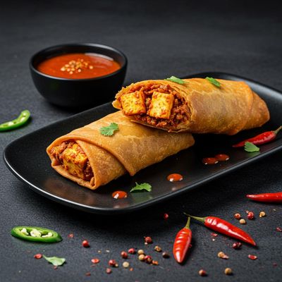 Paneer Peri Peri Masala Spring Roll